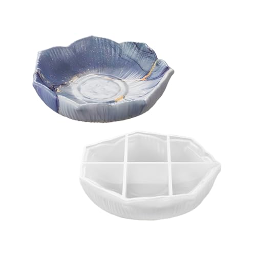 Silikonform in Blumenform, Epoxidharz für einzigartige, dekorative und funktionale Tabletts, Schmuck, handgefertigte Silikonform von Sweeaau