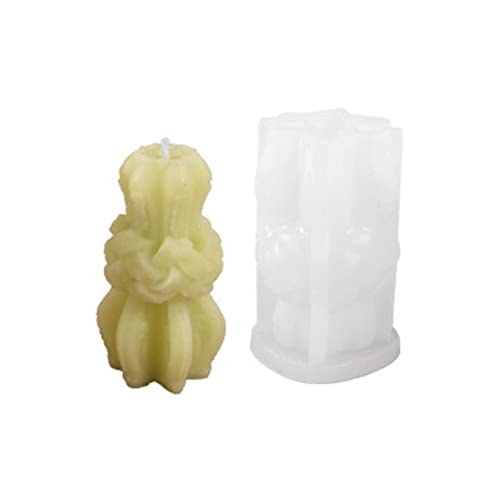 Silikonform mit Blumenmotiv, antihaftbeschichtet, leicht zu entformen, für Seife, Gips, Ornamente, Kuchen, Fondant, Schokolade, Säulenformen zur Herstellung von Metallsäulenformen aus Silikon Silikonform mit Blumenmotiv, antihaftbeschichtet, leicht zu entformen, für Seife, Gips, Ornamente, Kuchen, Fondant, Schokolade, Säulenformen zur Herstellung von Metallsäulenformen aus Silikon von Sweeaau