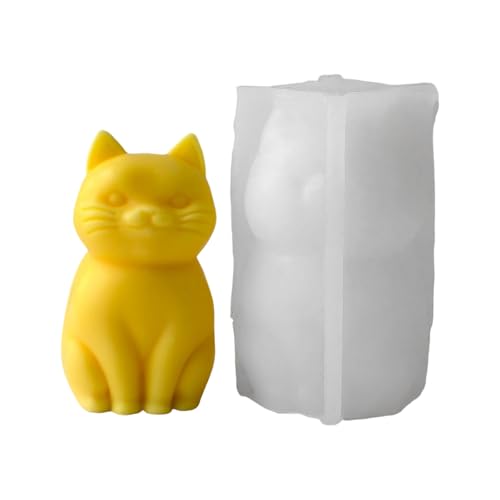 Silikonform mit Katzenmotiv, lebensmittelechte Materialien zum Basteln, hält 3 x länger als Formen, handgefertigte Form für Anfänger von Sweeaau
