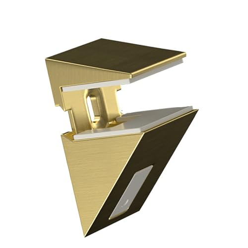 Stabile Mehrzweck-Glasklemme, Wandmontage, Regalhalter für Glas- und Holzregale in Duschraum, Küche, verstellbare Schraubklemme von Sweeaau