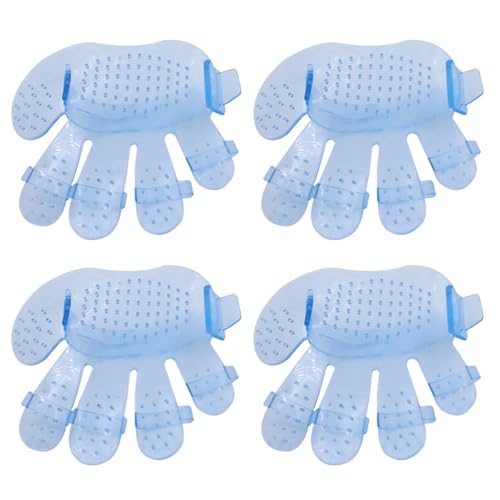 Sweeaau 4 x professionelle Haustier-Badehandschuhe, bequeme Badebürste, Plastomer-Handflächen-Form, Handschuhe für Fellpflege-Erlebnisse, professionelles Fellpflege-Werkzeug Sweeaau 4 x professionelle Haustier-Badehandschuhe, bequeme Badebürste, Plastomer-Handflächen-Form, Handschuhe für Fellpflege-Erlebnisse, professionelles Fellpflege-Werkzeug von Sweeaau