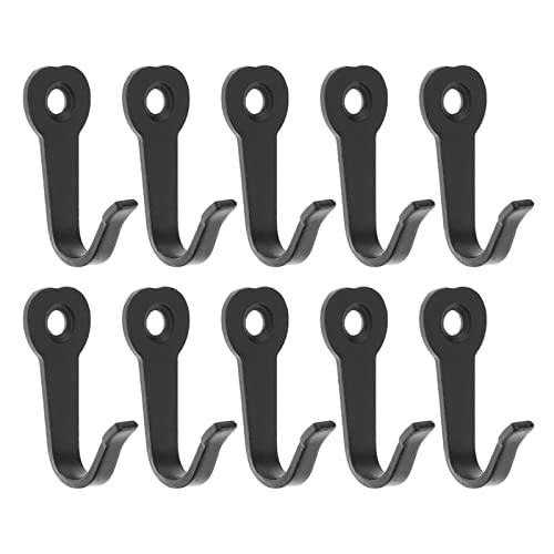 Sweeaau Schmiedeeisen Schwarz Love Heart Wandhaken Set von 10 Stück Mantel Tasche Hut Handtuch Kleiderbügel Schwarz Wandhaken Modern von Sweeaau