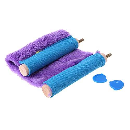 Sweeaau Vogelhängematte für Käfig, Winter, warmes Nest, Plüsch-Sitzstange, Plattform, Papageien, Kuscheln zum Spielen und Ausruhen, Haustier-Hängematte Sweeaau Vogelhängematte für Käfig, Winter, warmes Nest, Plüsch-Sitzstange, Plattform, Papageien, Kuscheln zum Spielen und Ausruhen, Haustier-Hängematte von Sweeaau