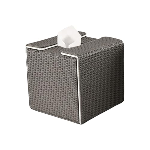 Taschentuchbox aus Kunstleder, moderner Taschentuchhalter, Spender, ideal für Wohnzimmer oder Badezimmer von Sweeaau