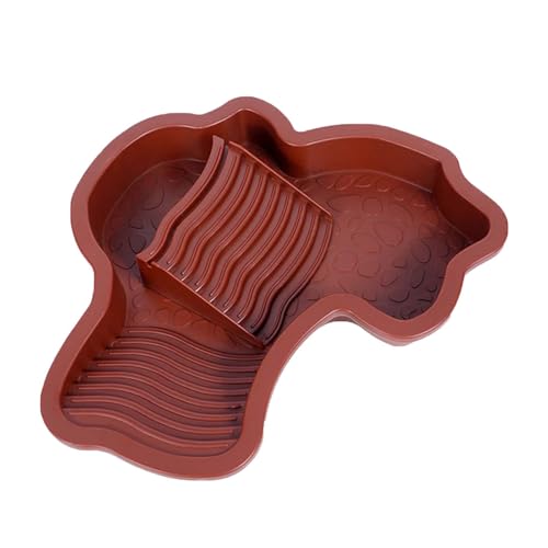 Turtles Habitat Schüssel mit ergonomischen Stufen, 4,3 cm Tiefe für den Innen- und Außenbereich, Reptilien-Wasserbehälter Turtles Habitat Schüssel mit ergonomischen Stufen, 4,3 cm Tiefe für den Innen- und Außenbereich, Reptilien-Wasserbehälter von Sweeaau