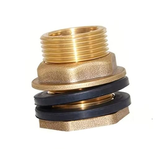 Upgrades Messing-Wassertank-Anschlüsse, Metallschottverschraubung, Lagerfässer, einfach zu bedienen, für den Garten, Lagerfässer Upgrades Messing-Wassertank-Anschlüsse, Metallschottverschraubung, Lagerfässer, einfach zu bedienen, für den Garten, Lagerfässer von Sweeaau