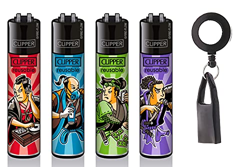 Clipper Urban Samurai im 4er- Set mit Gratis SweedZ Lighter Leash von SweedZ