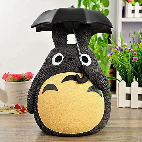 Sweelive 15 cm Anime Totoro Vinyl Spardose Spardose Totoro mit Lotusblatt von Sweelive