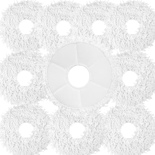 Sweet D 10 Stück Mikrofasertücher Ersatz-Set Kompatibel mit Ecovacs DEEBOT X1 OMNI Reinigungstüch für DEEBOT X1 TURBO von Sweet D