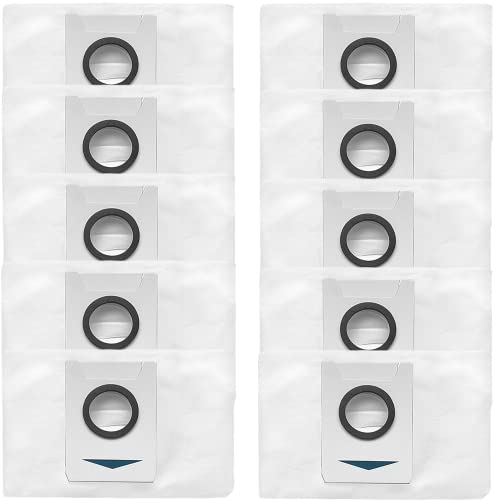 10er Pack Staubbeutel kompatibel mit DEEBOT X1 OMNI Ersatzteile Staubsaugerbeutel für DEEBOT X1 TURBO von Sweet D