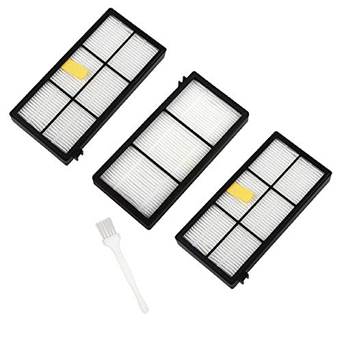 Sweet D 3 Filter Ersatz Geeignet für iRobot Roomba 800-, und 900-Serie Staubsauger Ersatzteil Kit von Sweet D
