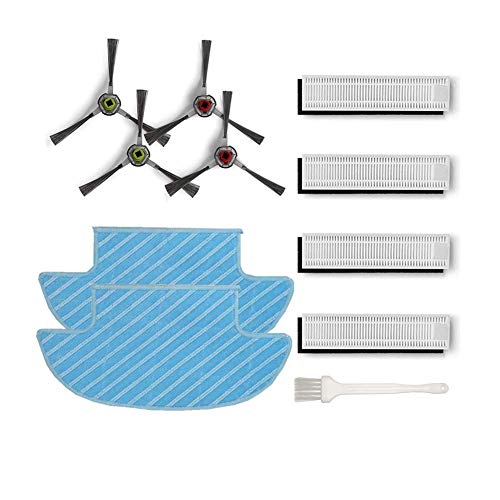 Ersatzteile für Ecovacs Robotics Deebot Slim / Slim2, Zubehörset - 8 Filters Hepa 4 Seitenbürsten 2Mikrofasertücher 1Reinigungsbürste von Sweet D