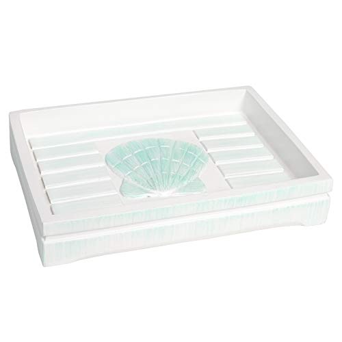 Sweet Home Collection Bathroom Accessories Collection Unique Decorative Beautiful Designs Bath Décor, Soap Dish, Beach Shells von Sweet Home Collection