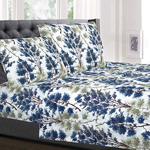 Bettlaken für King-Size-Betten – atmungsaktiv, luxuriös, mit elastischen und sicheren Eckgurten – 1800 Supreme Collection extra weiches Bettwäsche-Set, Bettlaken-Set, King-Size-Bett, Florenz von Sweet Home Collection