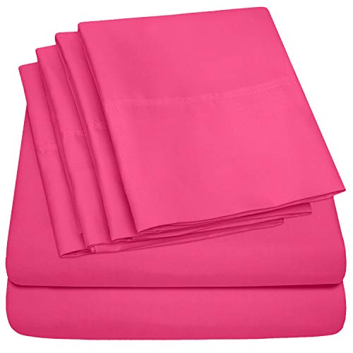 Sweet Home Collection Mikrofaser-Taschen-Set – 2 extra Kissenbezüge strapazierfähig Full Fuchsia von Sweet Home Collection
