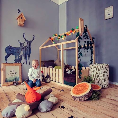 Sweet Home from Wood Montessori Hausbett Kleinkindbett (190 x 90 cm) von Sweet Home from Wood