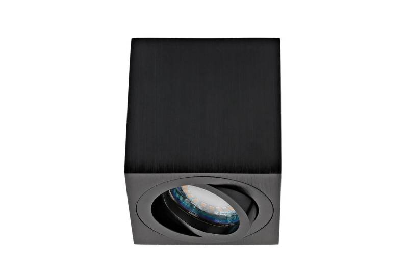 Sweet LED LED Deckenspots eckig Aufbauspot GU10 7W Aluminium schwenkbar, Leuchtmittel wechselbar, Warmweiß, Deckenaufbauleuchte, Aufbaustrahler, schwenkbar von Sweet LED