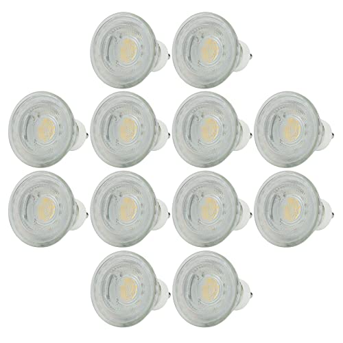 Sweet Led GU10 Lampe, 7W 530 Lumen, 3000 Kelvin Warmweiß, ersetzt 50W Halogenlampen, 38° Strahlwinkel, gu10-Sockel spot, Reflektorlampen, (12) von Sweet Led