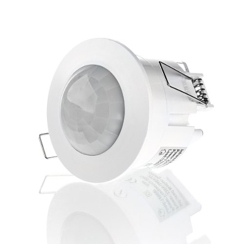 Sweet Led Infrarot Bewegungsmelder Sensor Unterputz Infrarot Deckenmontage Innenbereich Lichtsteuerung 360° Grad Reichweite 6m Arbeitsfeld, eingebauter Lichtsensor Weiß von Sweet Led