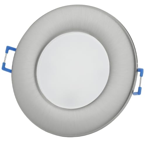 Sweet Led | LED Einbaustrahler 230V - Deckenspots LED Spots Badezimmer 6,5W 530lm - IP44 Einbauspots fürs Badezimmer flache Einbaustrahler | Rund - Chromfarbig, kaltweiß Sweet Led | LED Einbaustrahler 230V - Deckenspots LED Spots Badezimmer 6,5W 530lm - IP44 Einbauspots fürs Badezimmer flache Einbaustrahler | Rund - Chromfarbig, kaltweiß von Sweet Led