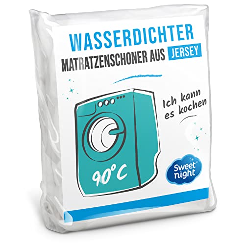 Sweetnight - Matratzenschoner 90x200 cm | Wasserdichte und mikroatmungsaktive Matratzenauflage | Sanft und leise | Waschbar bei 90°C, White von SWEETNIGHT