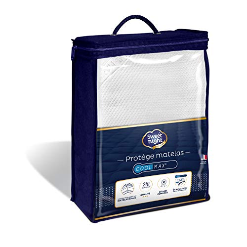 SWEETNIGHT Marine Premium Coolmax atmungsaktive Matratze 90x200 Polyester weiß von SWEET NIGHT