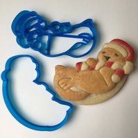 Otter Mit Zuckerstange Ausstechform Set - Weihnachtsausstecher Kollektion von Sweet3DCreations