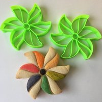 Regenbogen Windrad Ausstechform von Sweet3DCreations