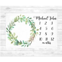 Einfache Meilenstein-Decke Junge Baby Monat Baby-Dusche-Geschenk Wachstumsdecke Meilenstein Babydecke Jungen-Fleece-Decke von SweetBabyDays