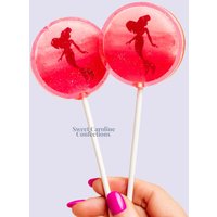 Meerjungfrau Gastgeschenke, Meerjungfrau-Gastgeschenke, Meerjungfrau-Party, Süßigkeiten-Lutscher, Sparkle-Lutscher, Süße Caroline-Konfekt 4Er-Set von SweetCarolineConfect