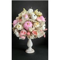 Tischdekoration, Herbstdeko Mit Kürbis, Herbstdeko, Künstliche Blätter, Künstlicher Blumen, Kerzenständer Tischdekoration, Herbstdeko Mit Kürbis, Herbstdeko, Künstliche Blätter, Künstlicher Blumen, Kerzenständer von SweetDesignValentina