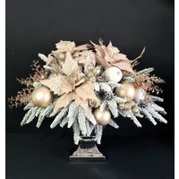 Weihnachtsgesteck, Neujahrsdekoration, Weihnachtsdeko, Tischdeko, Weihnachten Komposition, Tischdekoration, Weihnachtsdekoration Mit Blumen Weihnachtsgesteck, Neujahrsdekoration, Weihnachtsdeko, Tischdeko, Weihnachten Komposition, Tischdekoration, Weihnachtsdekoration Mit Blumen von SweetDesignValentina
