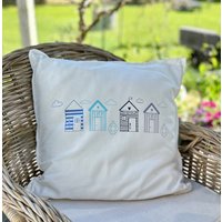 Maritimes Kissen Beach House Design-Kissenhülle-strand Urlaubsfeeling-Loung Kissen-Dekokissen-Außenkissen-Weißes Kissen-Terrassen Deko von SweetDreamHomeDesign