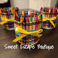 Buntstift Glas Lehrer Geschenk | Für Weihnachtsgeschenk Urlaub Schreibtisch Organizer Geschenkkartenhalter von SweetEscapeBoutique