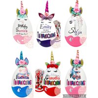 Personalisiertes Xxl Überraschungsei Mit Einhorn Motiv Üei Geschenk Geschenke von SweetFlowersDE