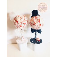 Raffaello Pralinen Hochzeitsbäume Im Set Braut Und Bräutigam Größe 1 von SweetFlowersDE