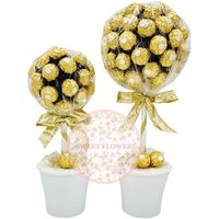 Rocher Pralinen Baum in 2 Größen Wählbar Geschenk Geschenkidee Schokolade Geburtstag Weihnachtsgeschenk von SweetFlowersDE