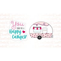 Happy Camper Valentine Ausstecher Set von SweetFrostedKC