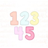 Zahlen 1-5, Ausstecher Set von SweetFrostedKC