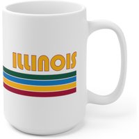 Illllinois Kaffeebecher | Mikrowellen - Und Spülmaschinenfest Aus Keramik Prairie State Chicago Aurora Rockford Joliet Tee Heiße Schokolade von SweetHoldings