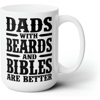 Papas Mit Bärten Und Bibeln Kaffeetasse | Mikrowellen - Spülmaschinenfeste Keramiktasse Christian Dad Geschenke Für Männer Tee Heiße Schokolade von SweetHoldings