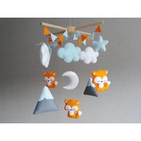 Baby Mobile, Wald Fuchs Berg Kinderzimmer Kinderzimmer, Füchse Krippe Mobile Baby Mobile, Wald Fuchs Berg Kinderzimmer Kinderzimmer, Füchse Krippe Mobile von SweetMobiles