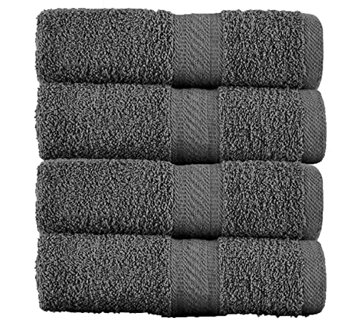 Sweet Needle 4er-Pack Badetücher (70 cm x 140 cm),100% Luxus-Baumwolle, Hotelqualität, sehr saugfähig für Badezimmer, Dusche, Strand und den täglichen Gebrauch (Grau) von Sweet Needle