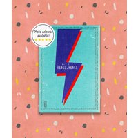 Rebel, Rebel Prints/Einzeln Oder in Sets Erhältlich Lightning Bolt Print Bowie Wanddeko Bunte Retro von SweetPeaAndBean