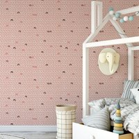 Rosa Bögen Abnehmbare Tapete Boho Selbstklebendes Dekor von SweetPeaWallDesign