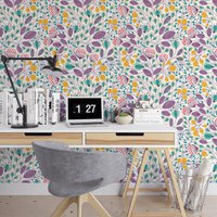 Selbstklebende Tapete Für Pflanzenliebhaber Abnehmbare Mit Blumenmuster Selbstklebende Tapete Für Pflanzenliebhaber Abnehmbare Mit Blumenmuster von SweetPeaWallDesign