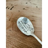 Grow Through It - Kaffee Gestempelter Silberlöffel Inspirierendes Geschenk Gestempeltes Silber Stempeltopf Weiblich Gestempelter Kaffeelöffel von SweetThymeDesign