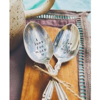 Ich Liebe Dich Mehr Meist - Hochzeit Gestempelter Silber Löffel Kaffeelöffel Teelöffel Vintage Silberlöffel Tee Ich Liebe Dich Mehr Meist - Hochzeit Gestempelter Silber Löffel Kaffeelöffel Teelöffel Vintage Silberlöffel Tee von SweetThymeDesign