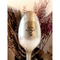 Kaffee Löffel - Gestempelt Teelöffel Silbernen Kaffeelöffel Freien Geist Zuckerlöffel Tee Kaffee Löffel - Gestempelt Teelöffel Silbernen Kaffeelöffel Freien Geist Zuckerlöffel Tee von SweetThymeDesign