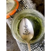 Matcha Löffel - Gestempelt Teelöffel Latte Kaffeelöffel Tee Zuckerlöffel Tee-Löffel Matcha Löffel - Gestempelt Teelöffel Latte Kaffeelöffel Tee Zuckerlöffel Tee-Löffel von SweetThymeDesign